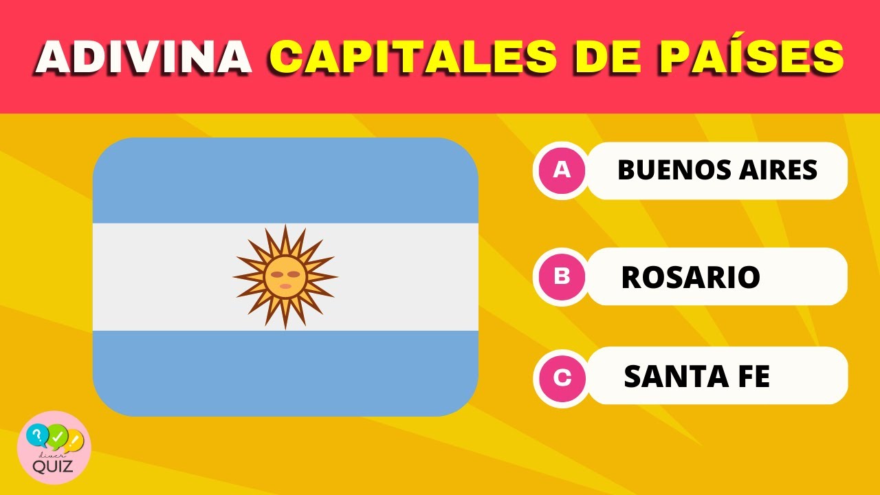ADIVINA LAS CAPITALES DE LOS PAÍSES 🌍 / quiz / trivia / capitales del mundo / test de geografía