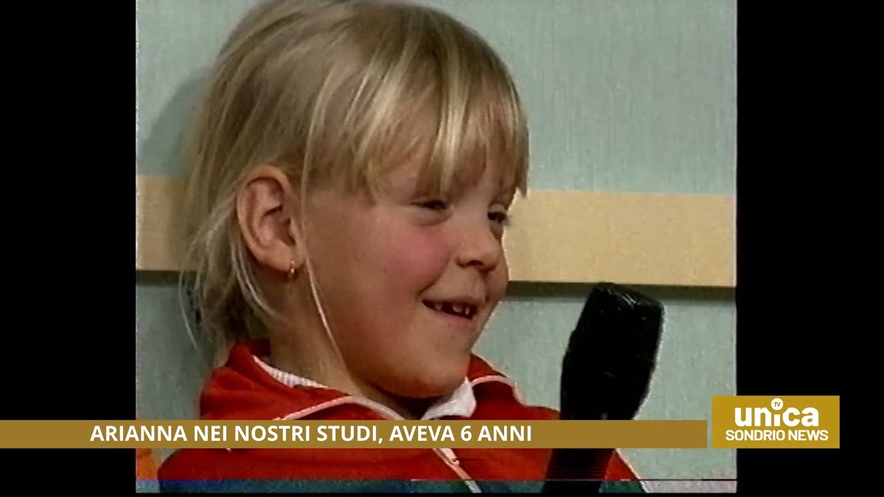 Arianna Fontana nei nostri studi, aveva 6 anni