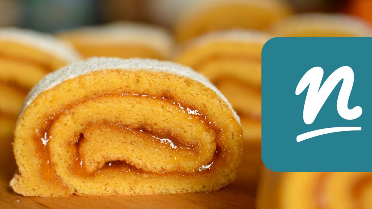 Pisk&oacute;tatekercs s&aacute;rgabaracklekv&aacute;rral recept | Nosalty