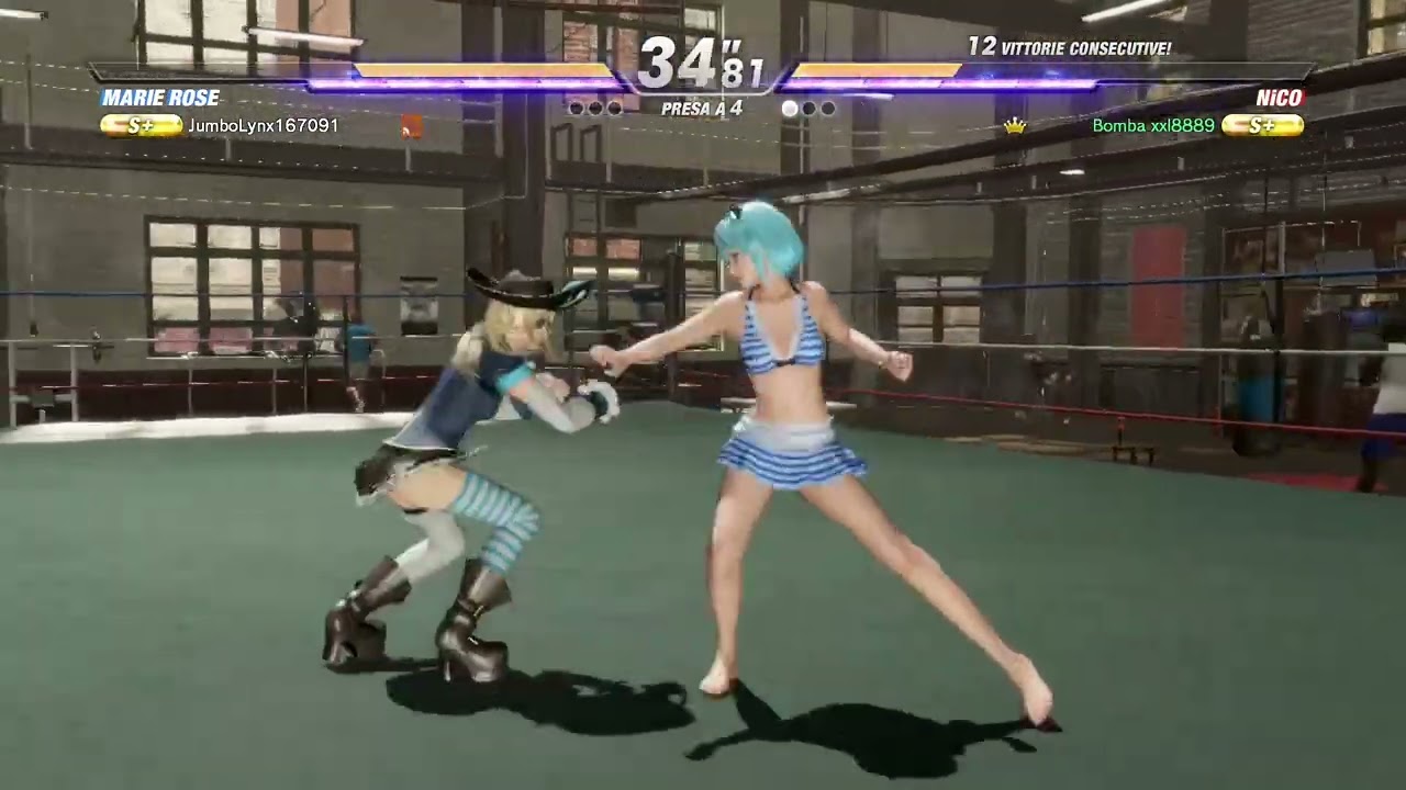 Ranked match (23) Nico vs Marie Rose DOA6 i got the U- rank 
