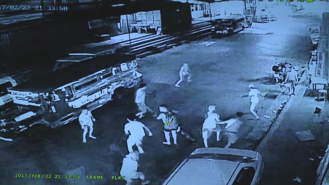 Riot ng mga kabataan sa Brgy.Tatalon QC, kuha sa CCTV