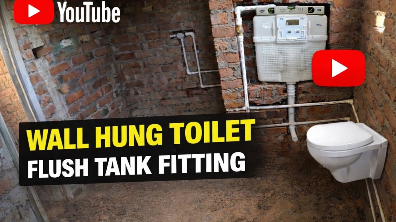 Flush Tank Installation Wall Hung Toilet | Fast Process