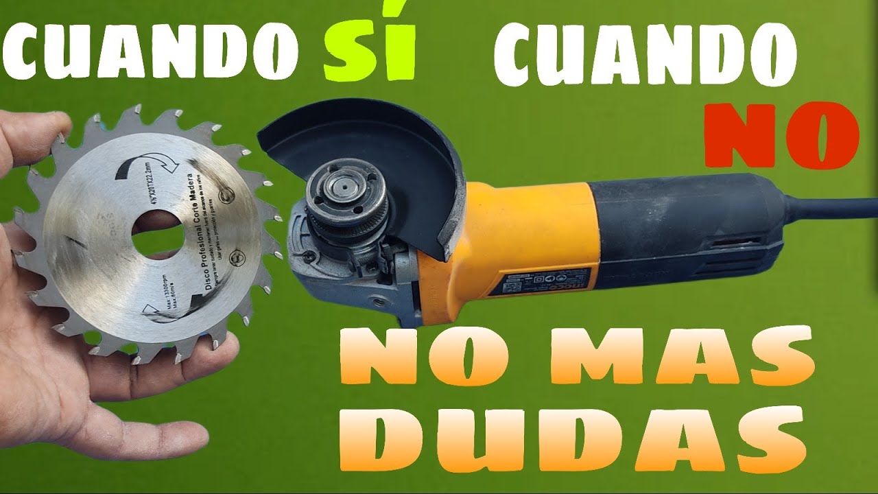 Como cortar madera con esmeril o amoladora