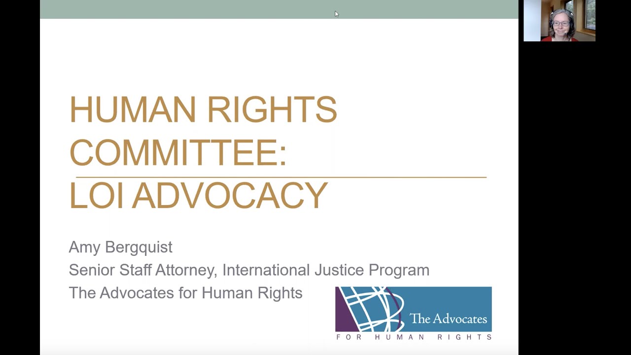 How to write a List of Issues Report for the Human Rights Committee's review of Ethiopia