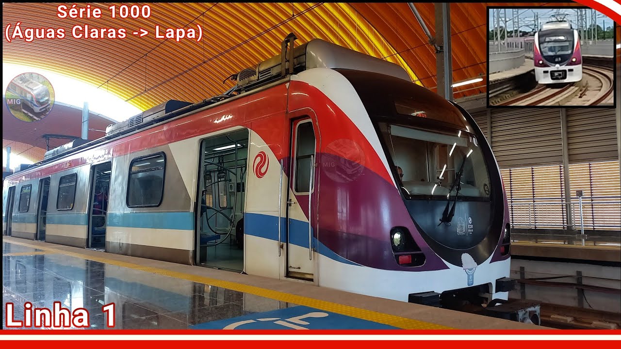 Hyundai Rotem EMU Série 1000 (A-02), Viagem Completa da Est. Águas Claras à Lapa! CCR Metrô Bahia