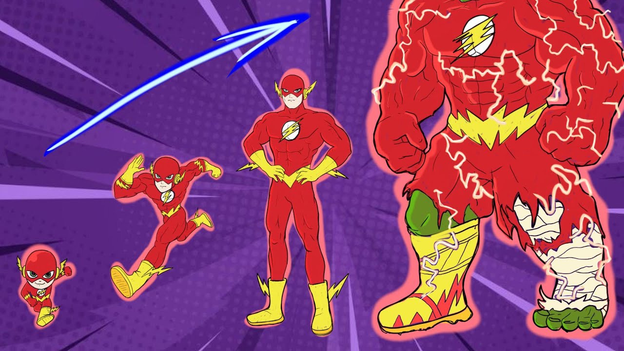 The Flash Hulk Marvel Growing Up ( Drawing )👍 @EasyLittleDrawings