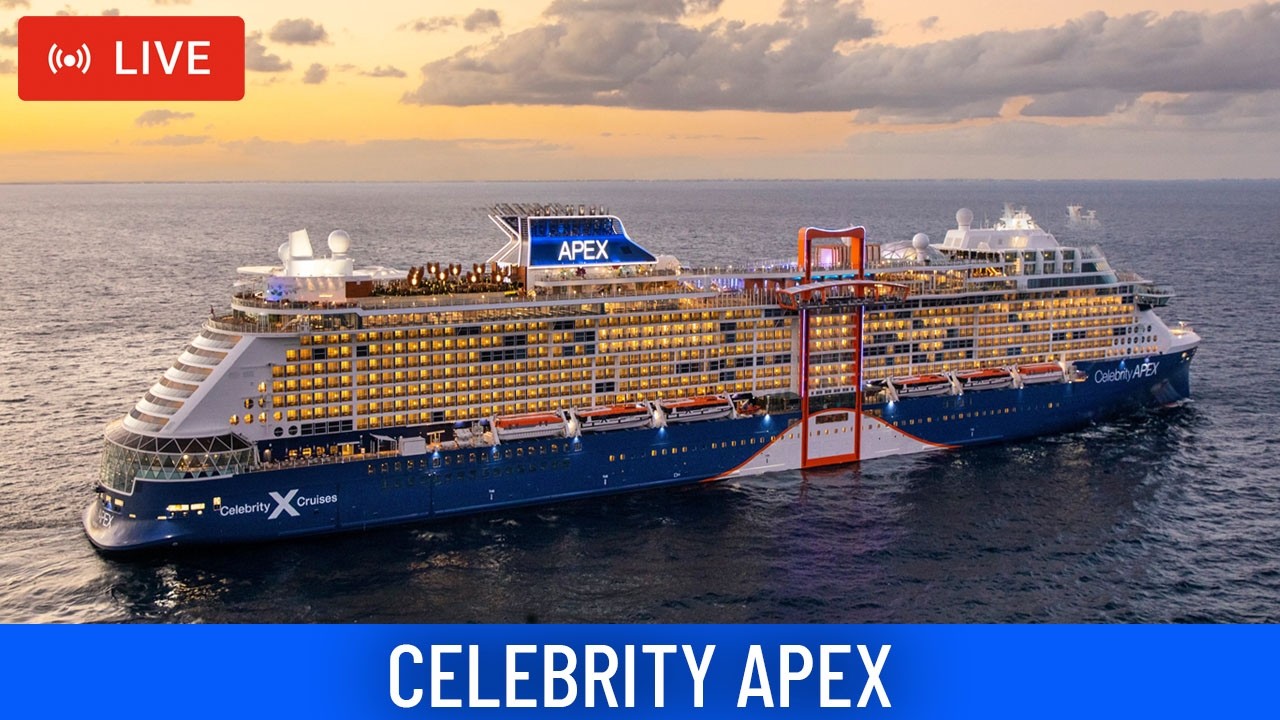 SHIPS TV - Celebrity Apex Cruise Ship Departing Port of Southampton (LIVE)