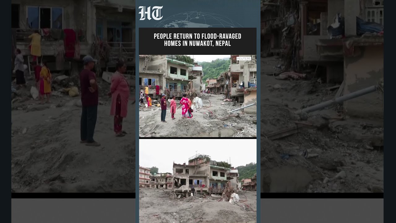 People Return To Flood-Ravaged Homes In Nuwakot, Nepal As Recovery Begins | #shorts