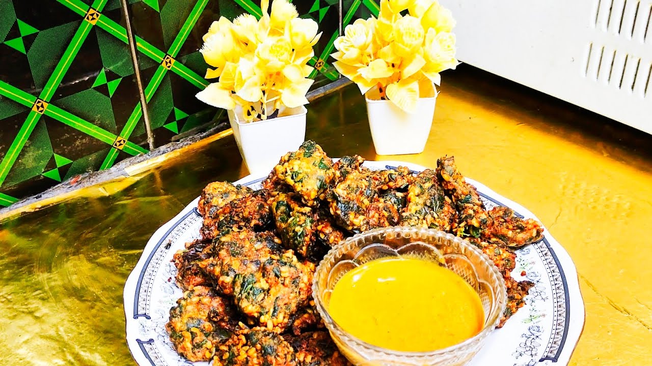 Palak Moong Dal Pakoda