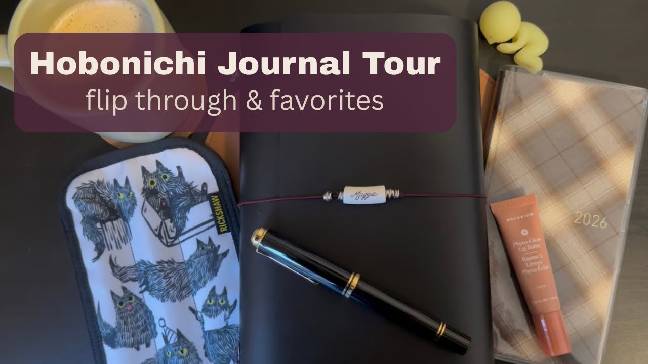 How my journaling has evolved | Hobonichi Journal Tour, flip through, and favorites ✨🖋️