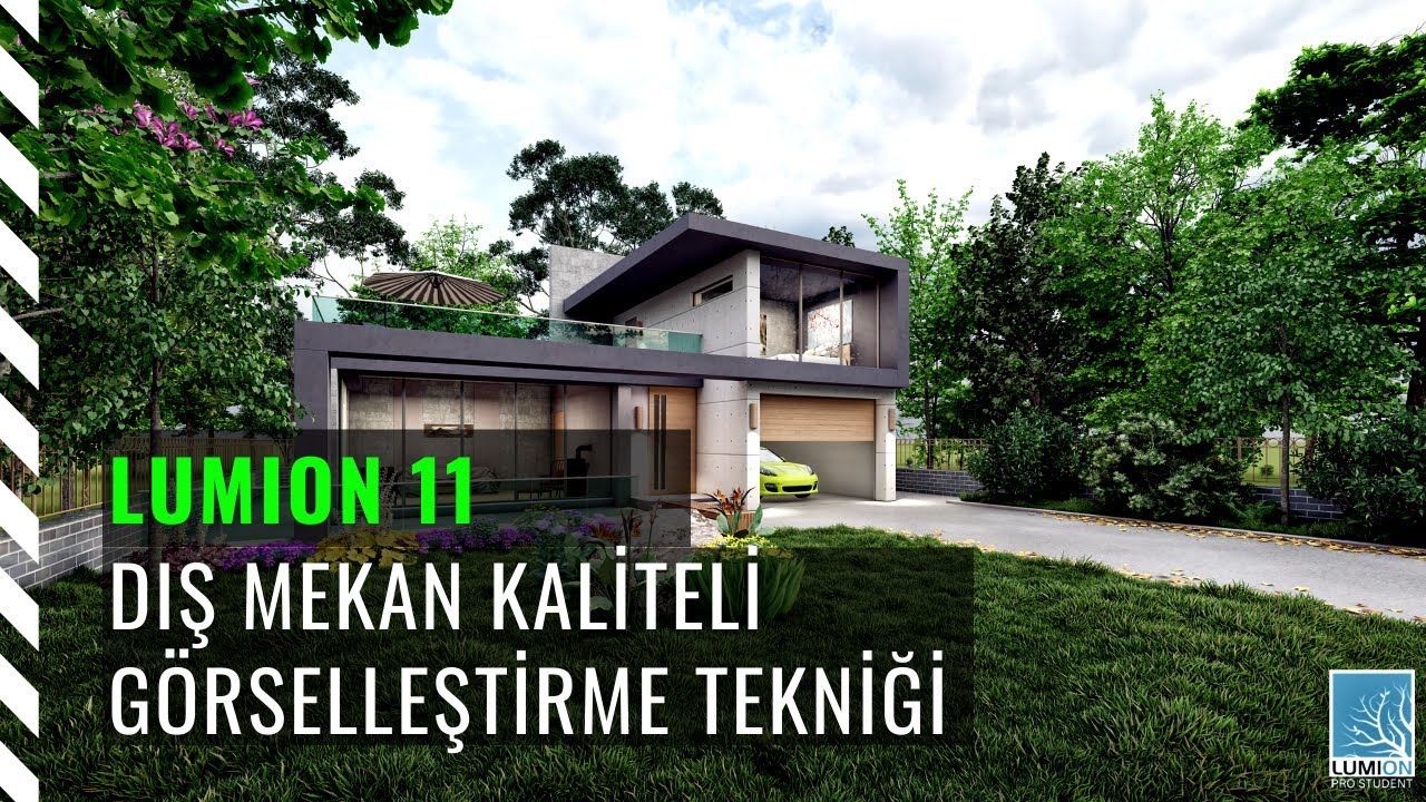 Lumion 11 Eğitim Seti - lumion dış mekan render