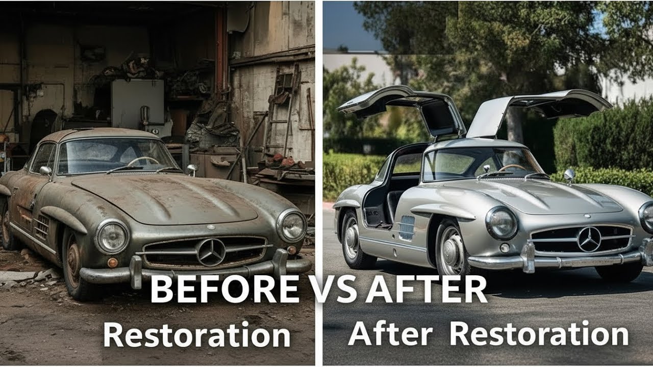 Abandoned 1965 Mercedes-Benz 300SL Gullwing Restoration ASMR | Full Rebuild to Factory New