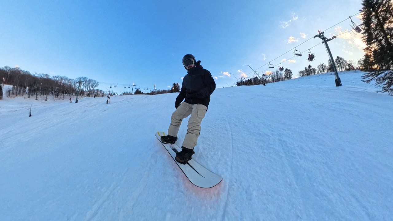 Trying out my new boots and bindings!