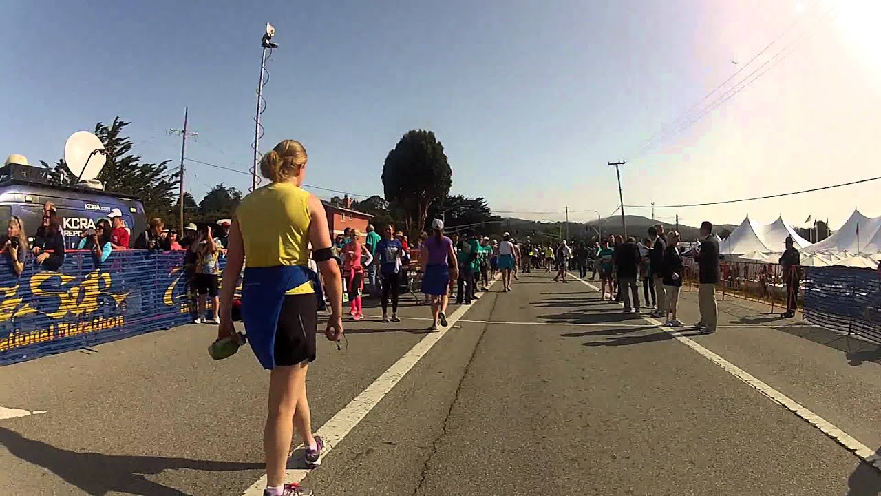 Final Stretch of my run to the finish line when Adam Roach blasts pass me....!!