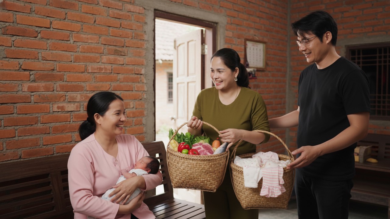 Toan’s Sister Brings Gifts for Tu Diem & the Newborn—Warm Laughter Fills the House…Will It Last?