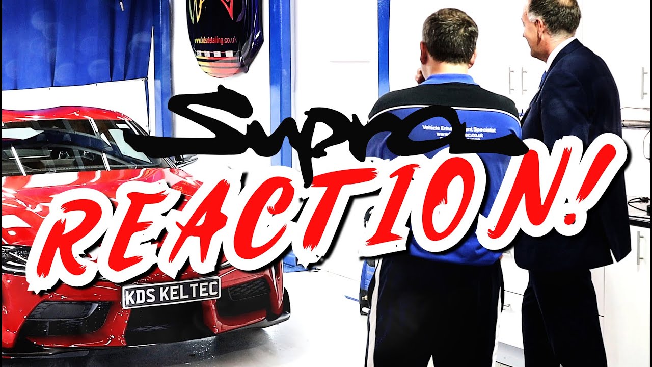Part 10 - CUSTOMER REACTS to new Toyota Supra detailing!