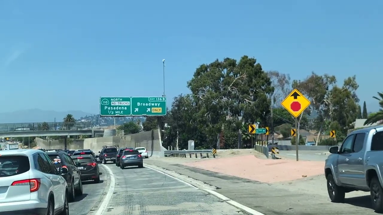 Los Angeles, Freeway 5, Glendale. California. August 18, 2024.