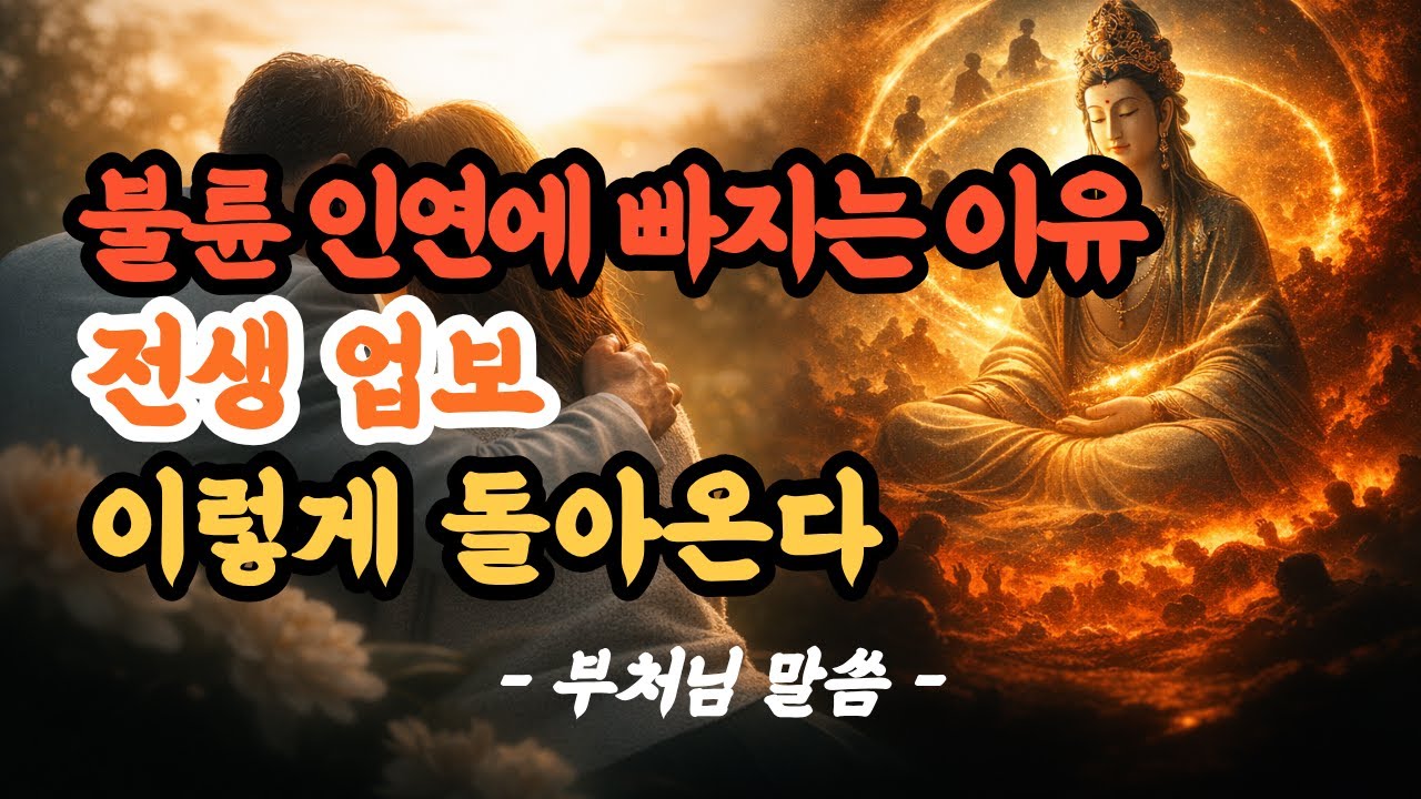 불륜 인연에 빠지는 진짜 이유, 전생 업보는 이렇게 돌아옵니다 | 부처님 말씀 | 석가모니 가르침 | 마음공부 | 인생의 진리 | 불교 오디오북