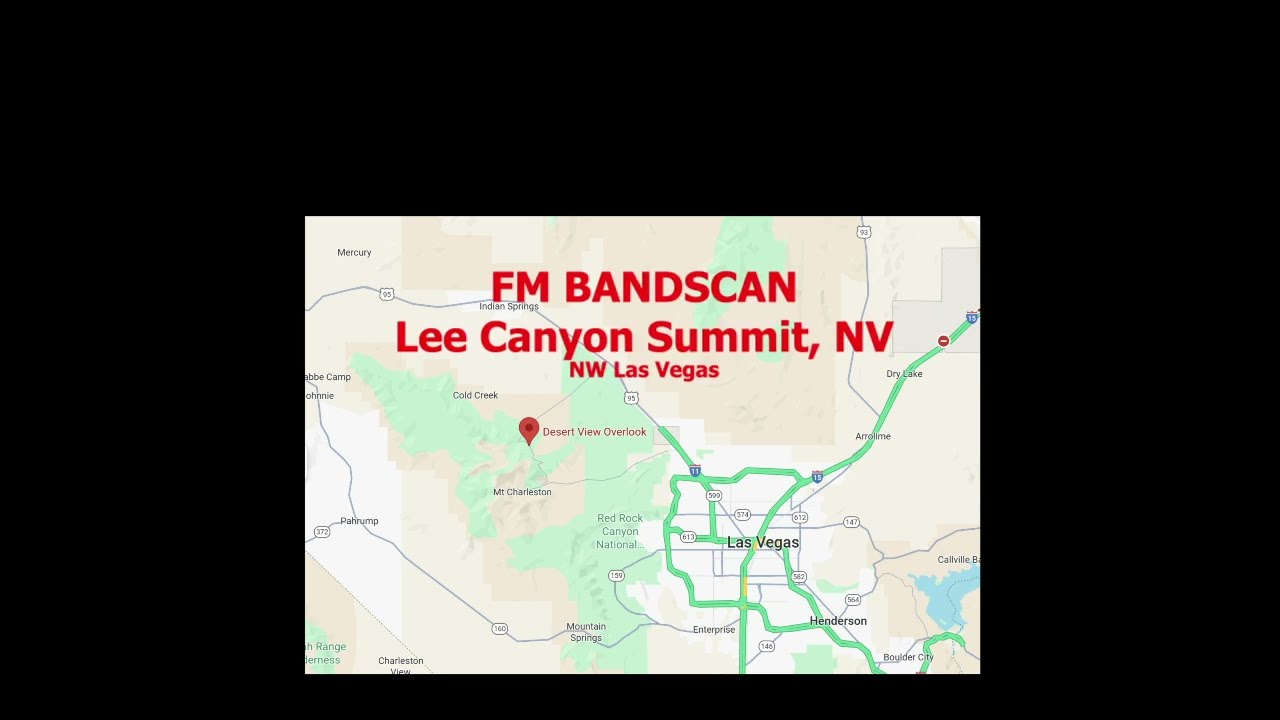 Lee Canyon, NV FM Radio bandscan