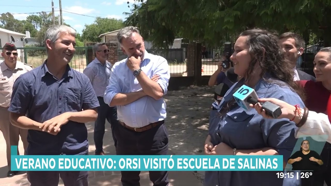 El presidente Yamand&uacute; Orsi recorri&oacute; la escuela 262 de Salinas Norte