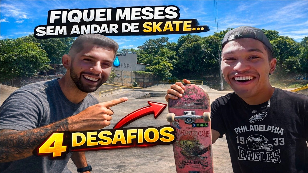 Fiquei Meses Sem Andar de Skate... Então Criei 4 Desafios (Praça Coração de Maria em Esteio)