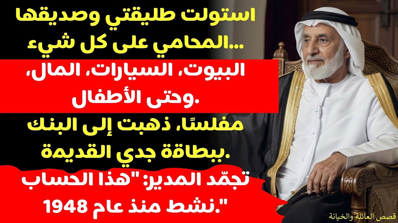 استولت طليقتي وصديقها المحامي على ثمانية ملايين دولار مني، حتى اكتشفت حساب جدي القديم!