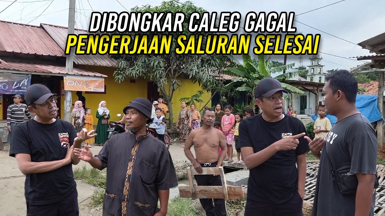PENGERJAAN SALURAN YANG DIBONGKAR CALEG GAGAL SELESAI | WARGA NGELUH MAHALNYA IZIN HAJATAN