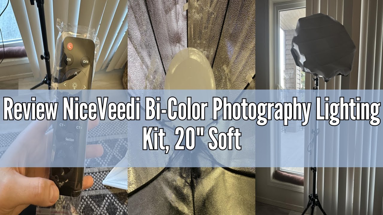 Review NiceVeedi Bi-Color Photography Lighting Kit, 20