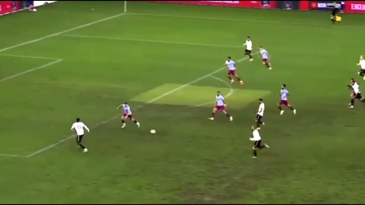 Jadon Sancho goal vs Aston villa