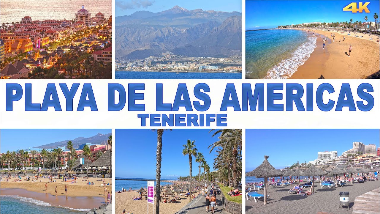 PLAYA DE LAS AMERICAS - TENERIFE , CANARY ISLANDS 4K