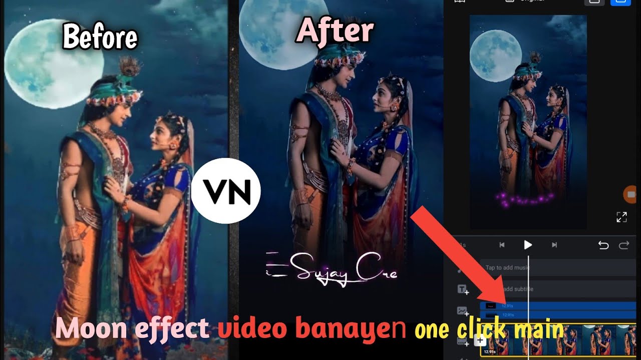 Moon effect video || Vn tutorial || #vnvideoeditor #vn
