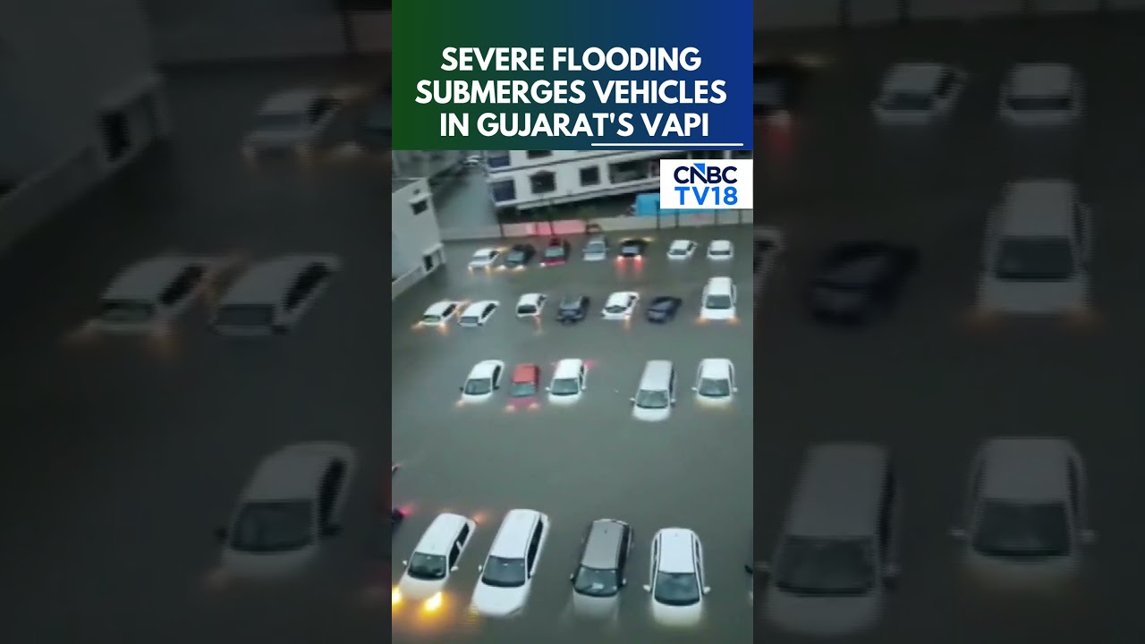 Gujarat: Severe Flooding Submerges Vehicles, Over 200 Residents Rescued Due To Waterlogging