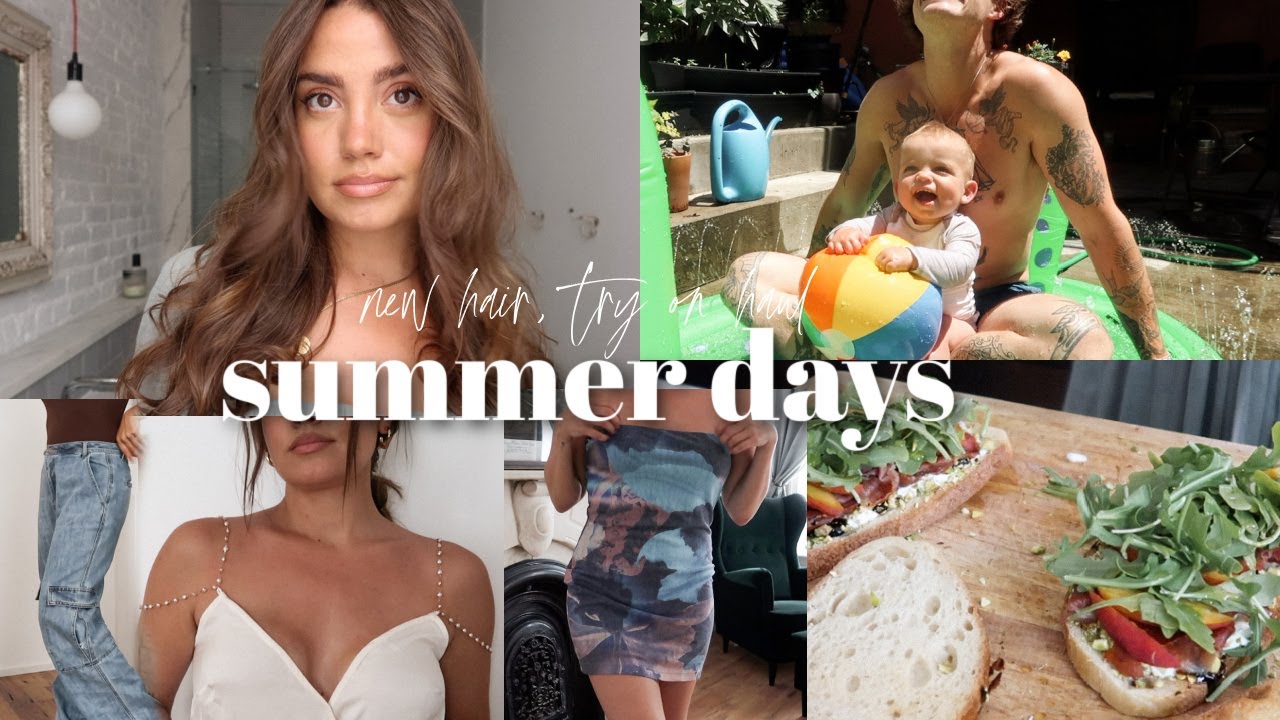 VLOG: new hair routine, summer days & mini try on haul!