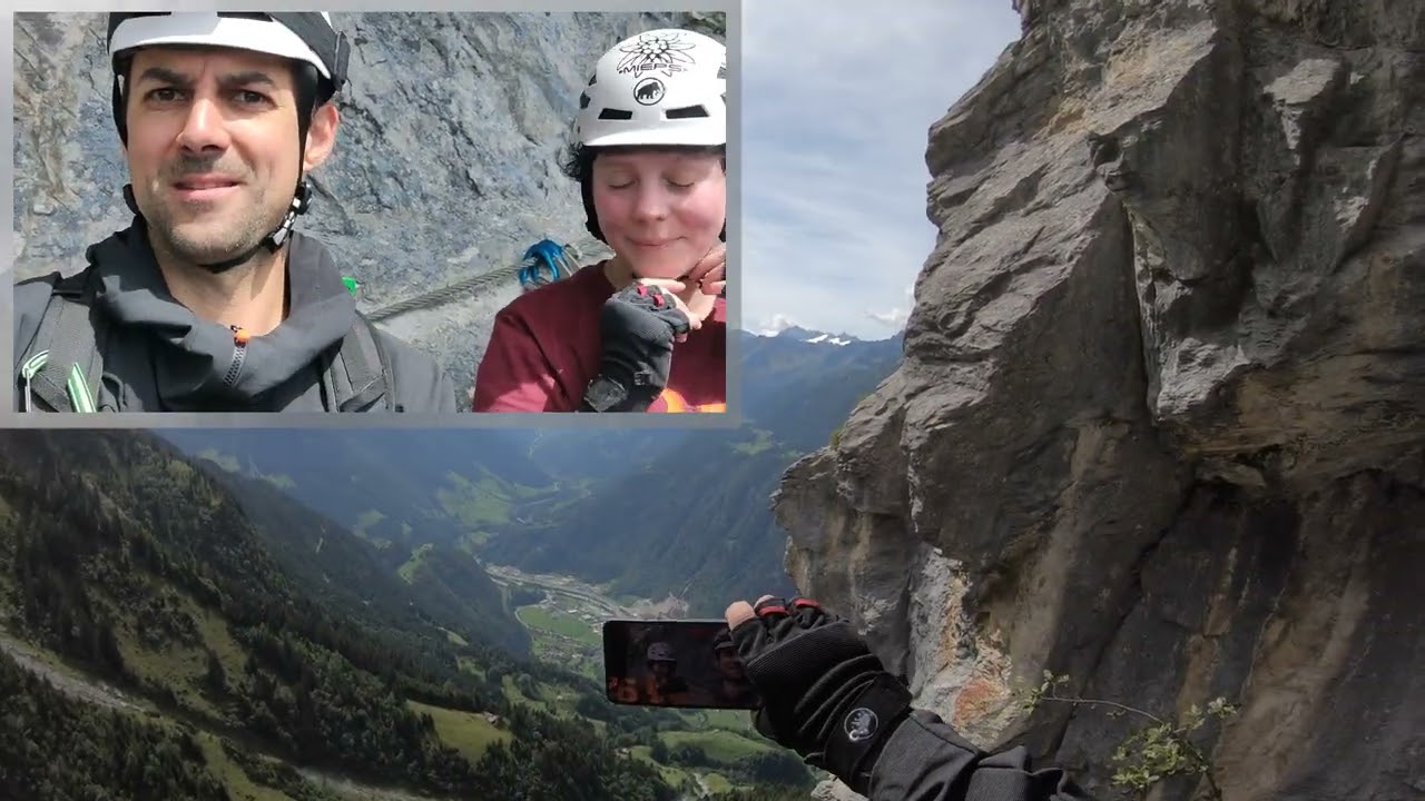 Partystimmung 🍾 Hexensteig: genial geiler, abwechslungsreicher Klettersteig im Bergschlund der Hexe