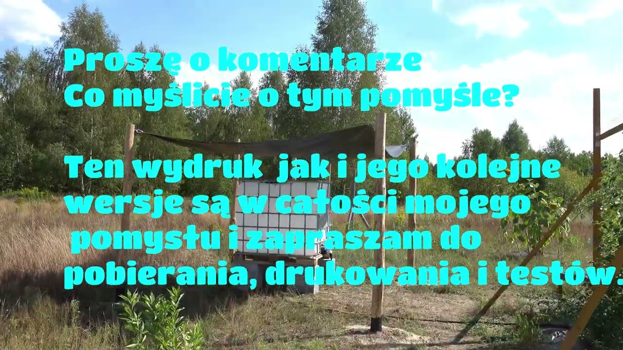 Projekt zbierania deszczówki bez dachu | collecting rainwater