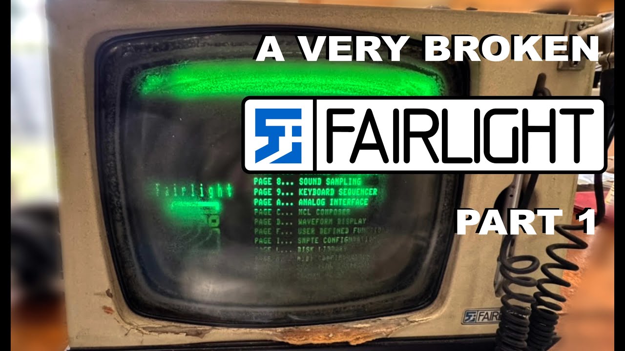 A very broken Fairlight CMI IIX Restoration Part 1
