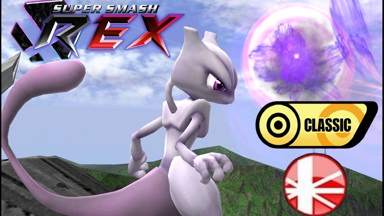 Super Smash REX Gameplay - Classic Mode with Mewtwo (Intense)