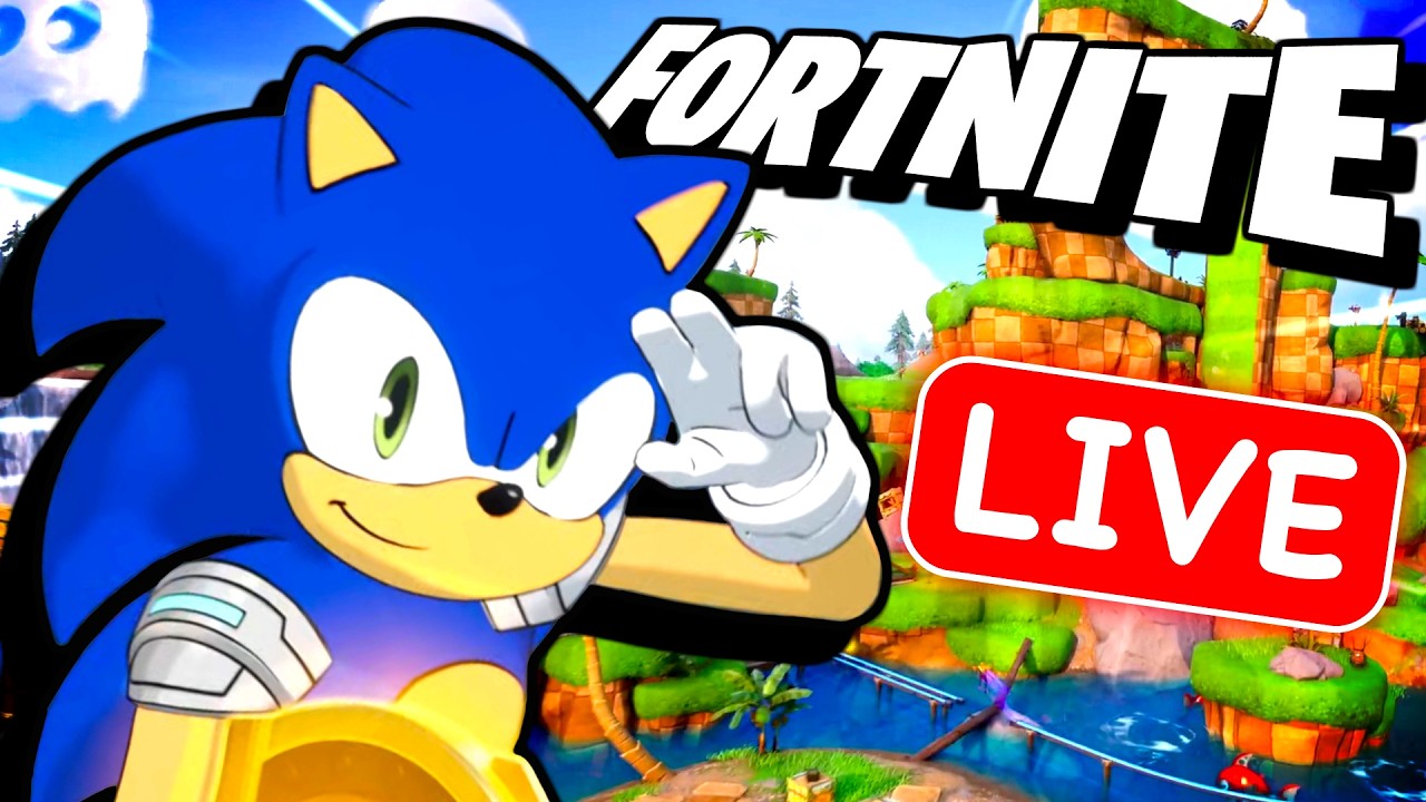 Sonic Skin IN FORTNITE! - Sonic & Amy Squad LIVE