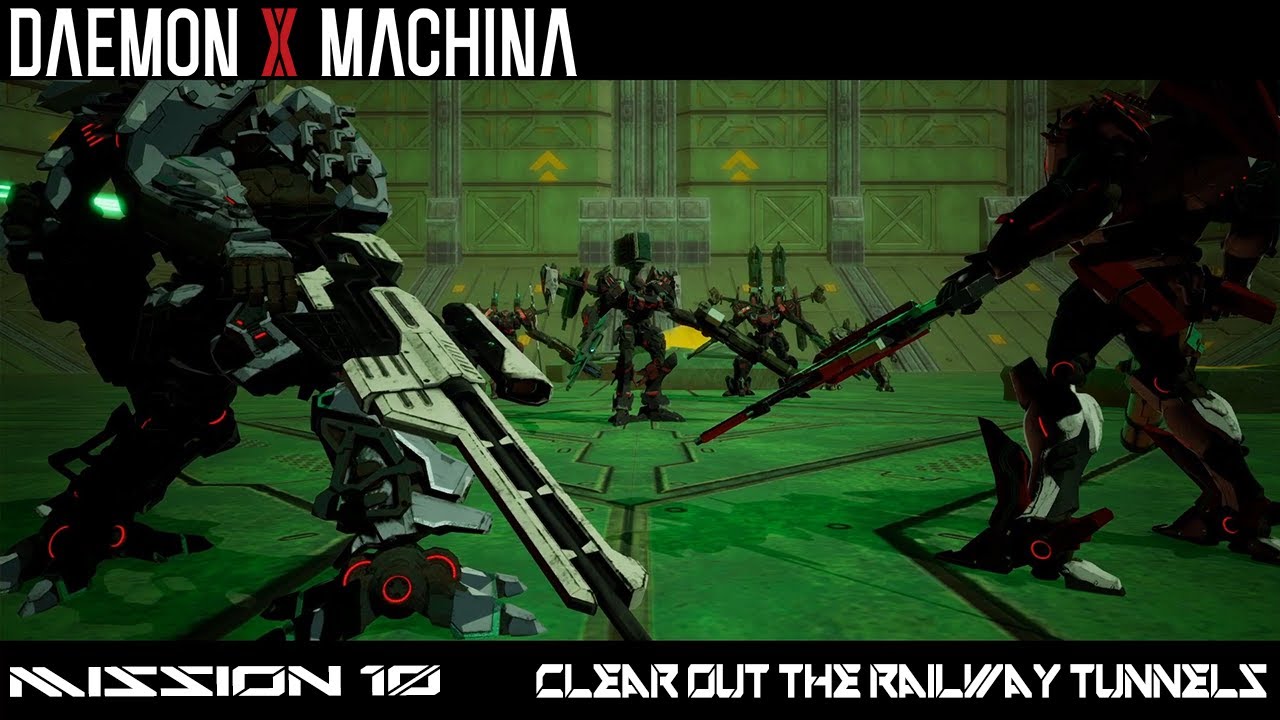 Clear Out the Railway Tunnels - Mission 10 - DAEMON X MACHINA - Gameplay Walkthrough