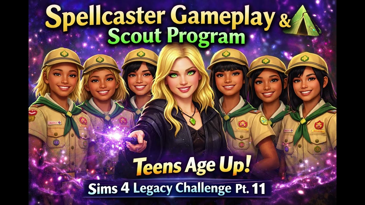 Spellcaster Gameplay & Teen Age-Ups | Sims 4 Legacy Challenge Pt. 11