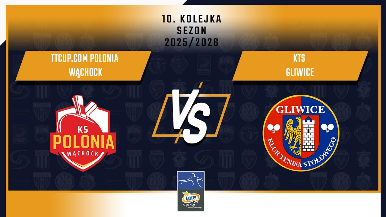 10. Kolejka LOTTO Superligi - TTcup.com Polonia Wąchock vs KTS Gliwice