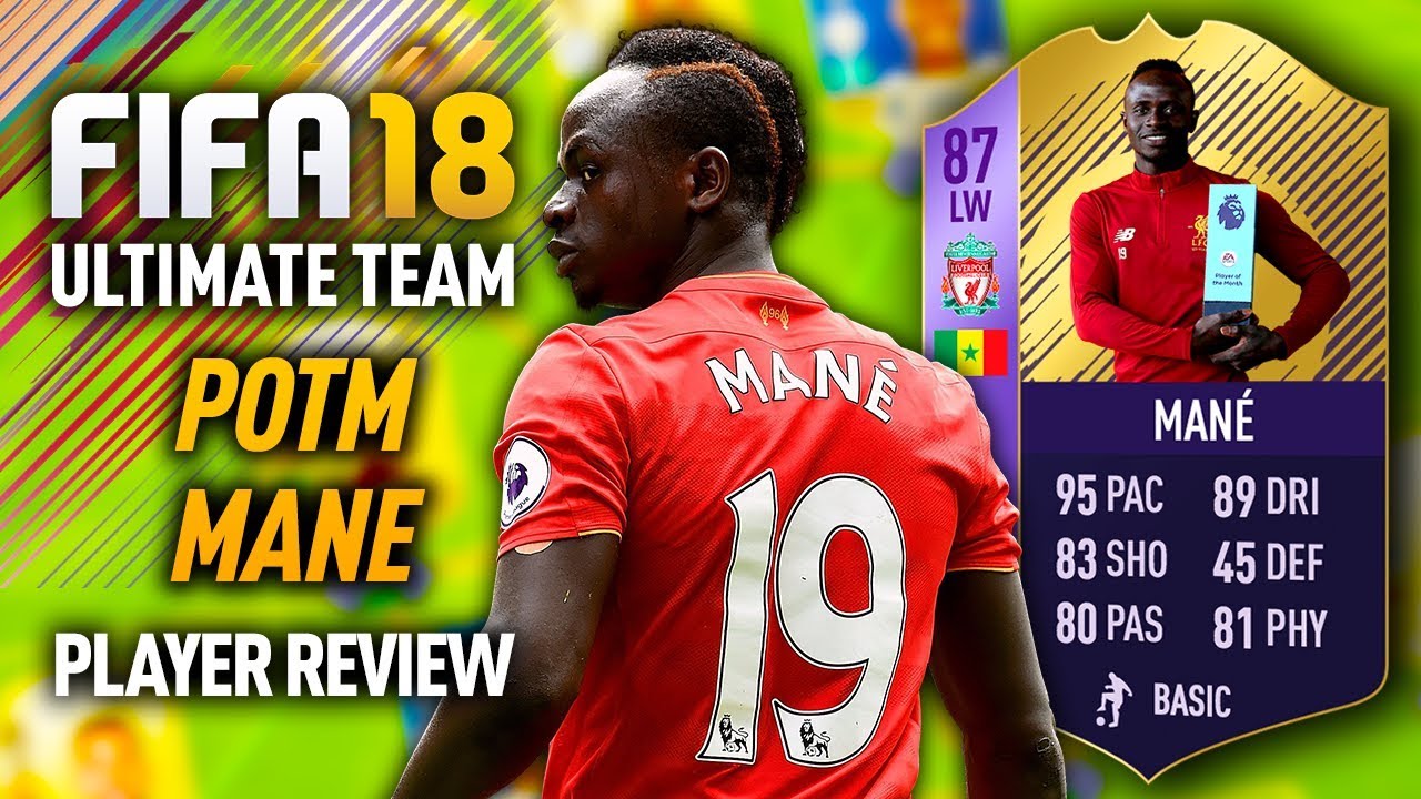 FIFA 18 POTM MAN&Eacute; (87) PLAYER REVIEW! FIFA 18 ULTIMATE TEAM!