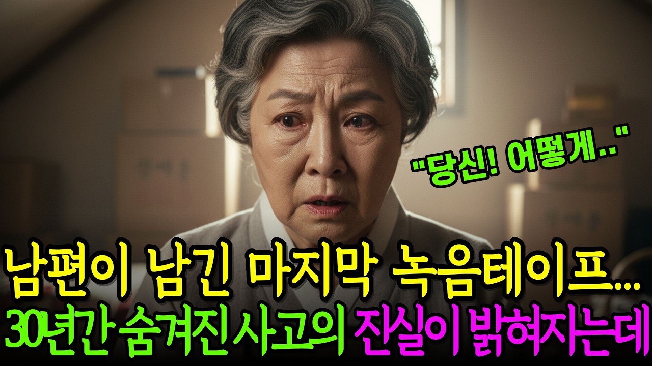남편 장례식 다음날,다락방에서 발견된 녹음테이프 30년간 숨겨진 충격적인 사고의 진실ㅣ감동사연ㅣ라디오사연ㅣ오디오북ㅣ인생사연ㅣ