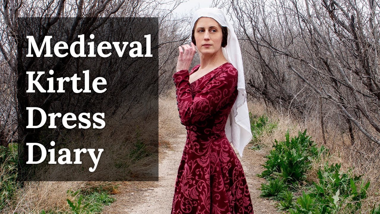 Medieval Kirtle Dress Diary (14th c. historical gown for SCA, reenactment, and larp) - Sew with me!