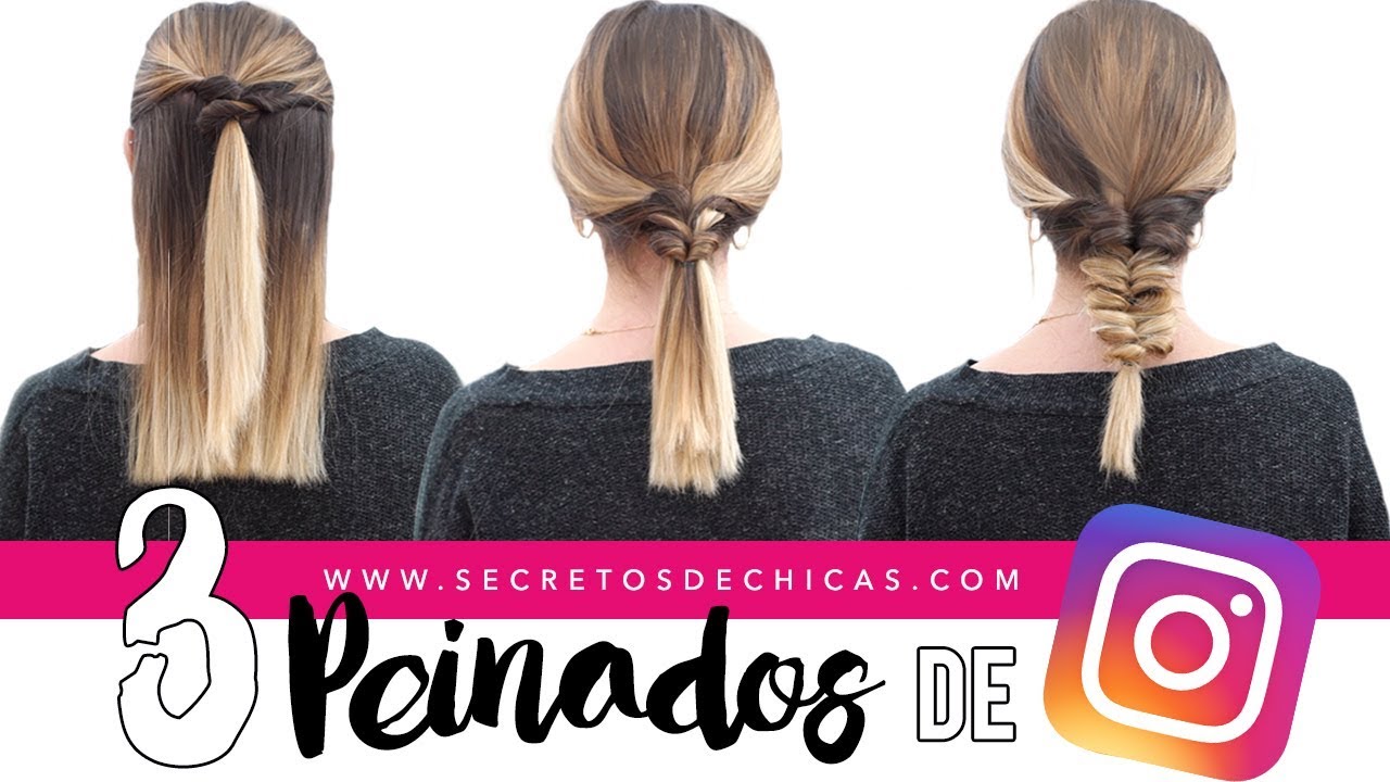 3 Peinados fáciles de INSTAGRAM | Patry Jordán