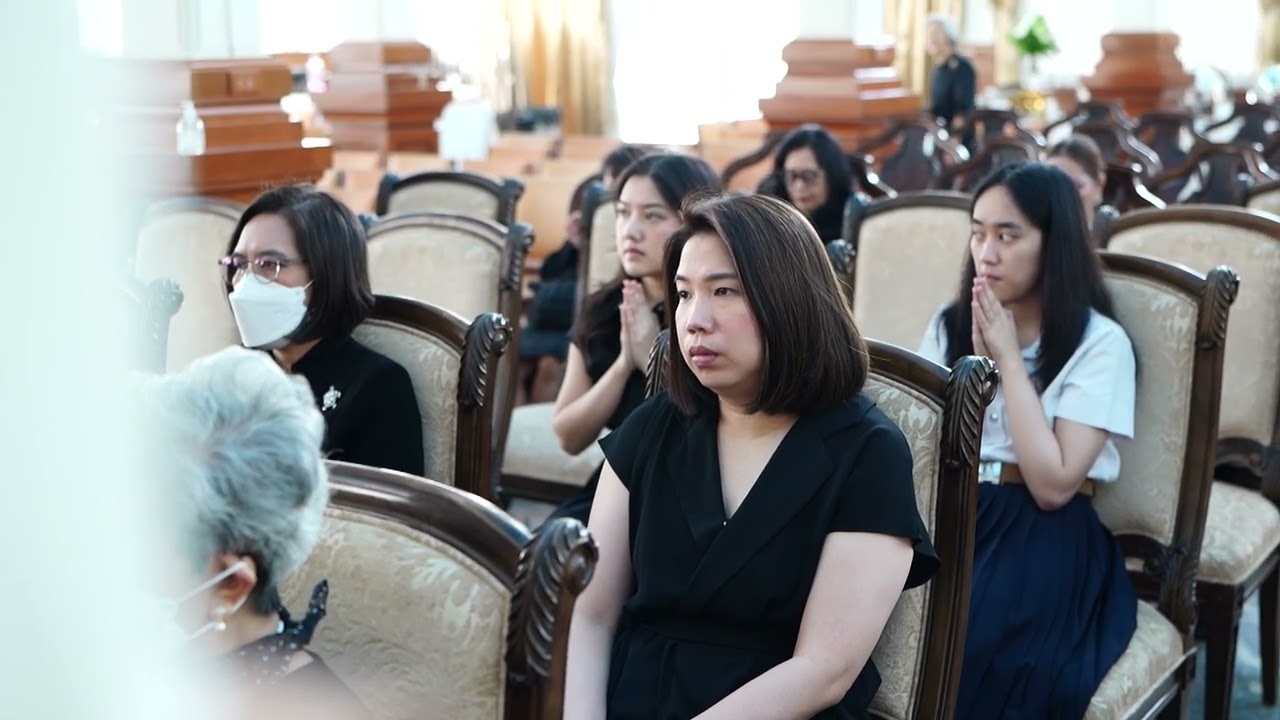 พระราชกิจจาภรณ์ ผู้ช่วยเจ้าอาวาสวัดสระเกศ แสดงพระธรรมเทศนา เนื่องในพิธีพระราชทานเพลิงศพ