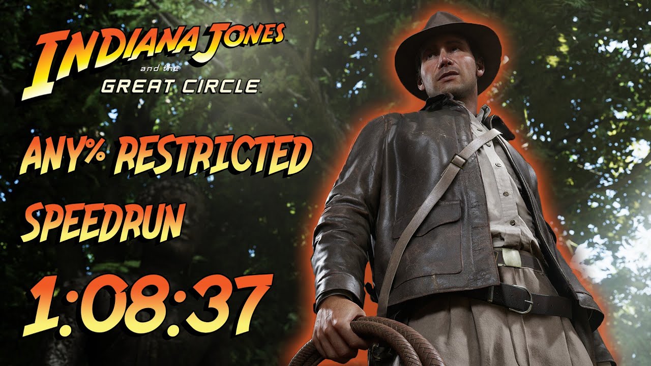 Indiana Jones and the Great Circle - Any% Restricted Speedrun - 1:08:37