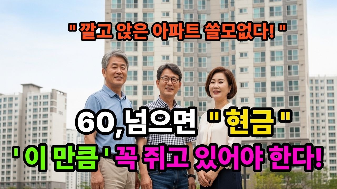 60,70되면 아파트 버리고 돈부터 챙기세요