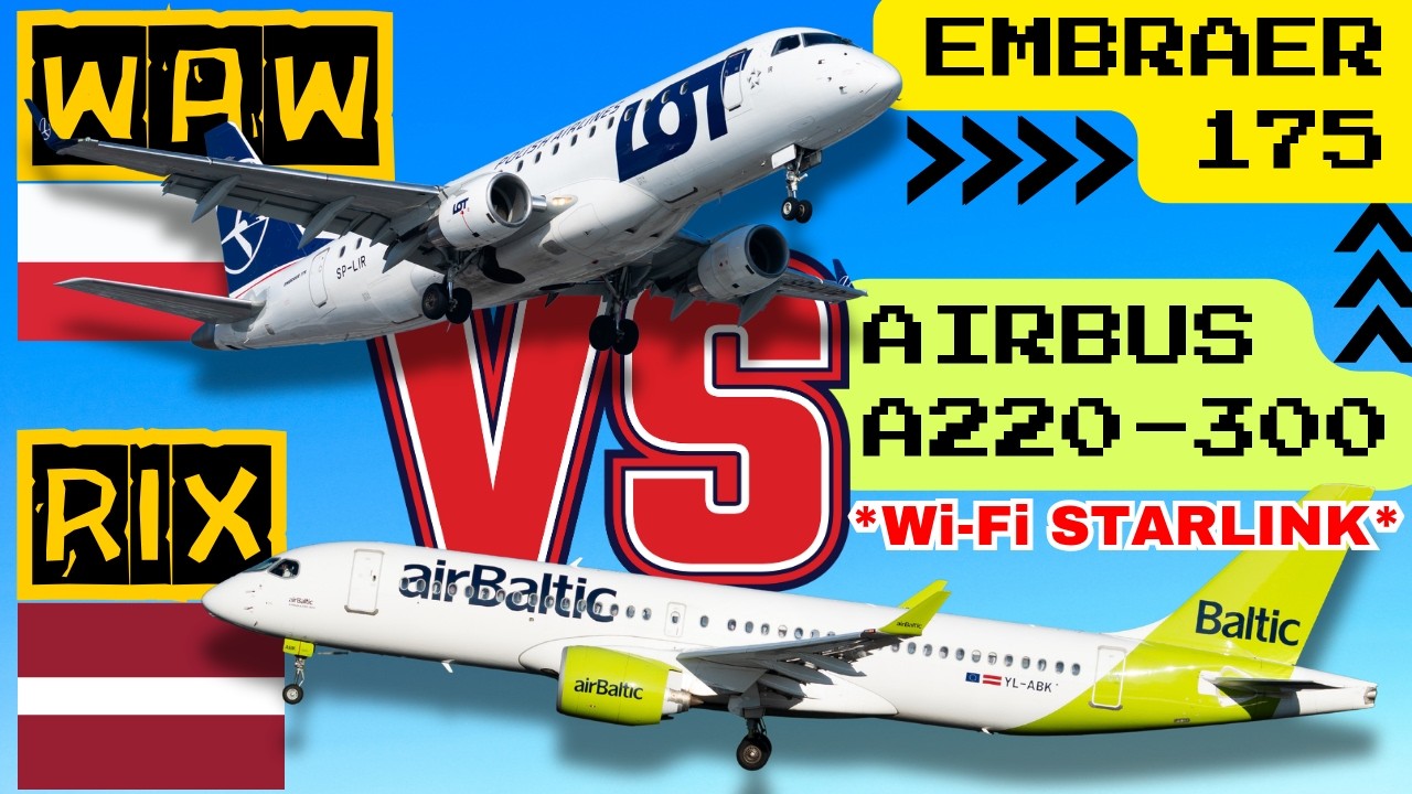 LOT vs AIRBALTIC na trasie WARSZAWA-RYGA