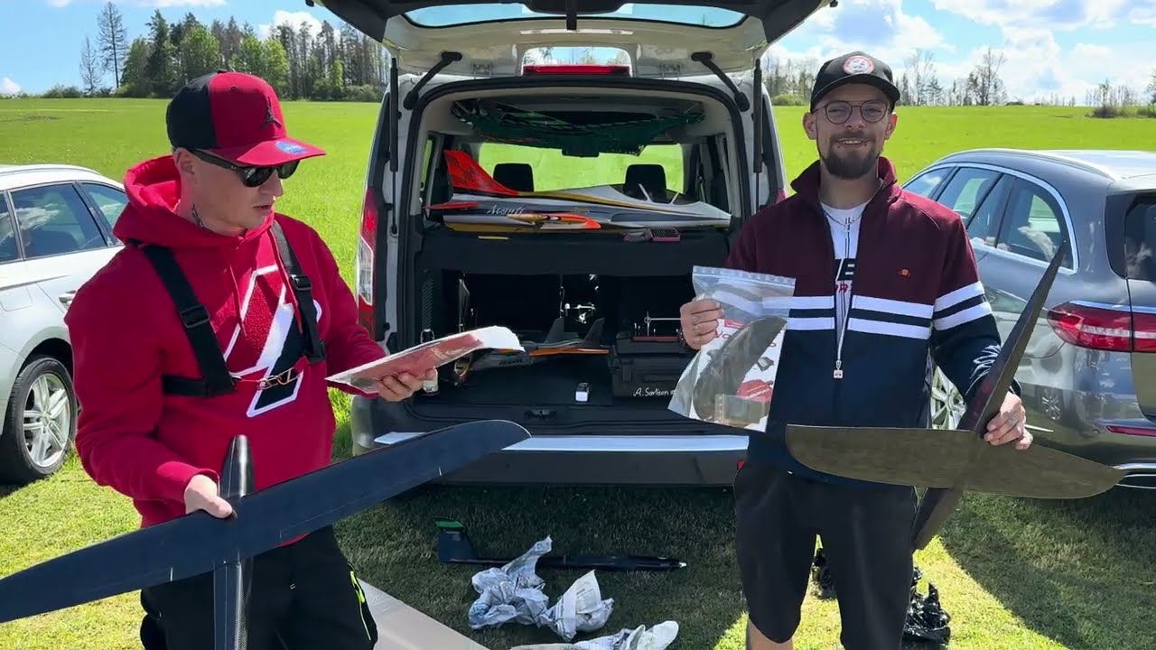 HJK SPEEDWINGS LP1.1 UNBOXING-RC PYLON PLANE-MFG STEINBERG-ANDI-FABIO